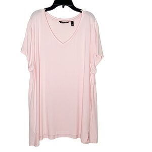 H by HALSTON pink long tee shirt. Size XL